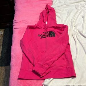 North face pink hoodie